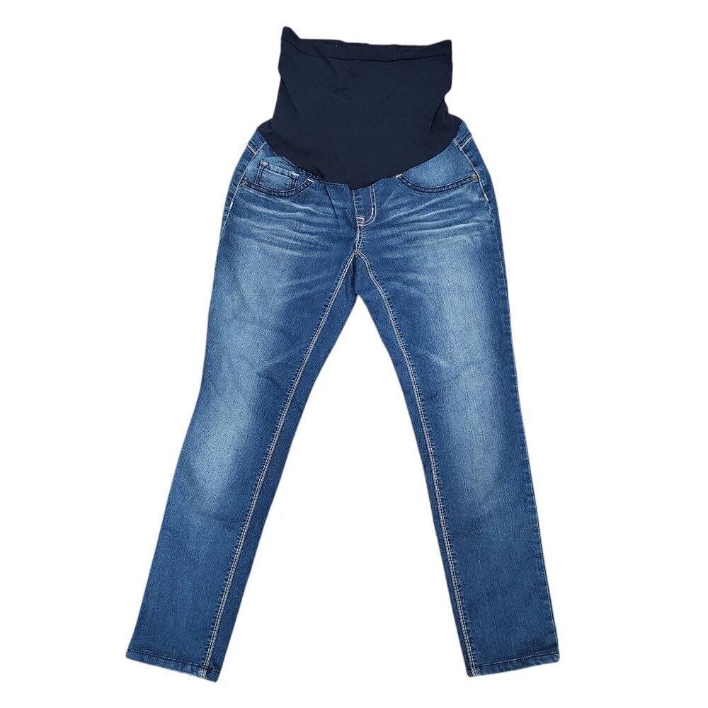 Indigo Blue XS Maternity Skinny Jeans Medium Wash. A0002